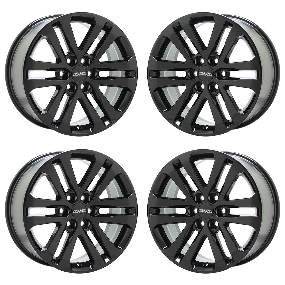 18" GMC Canyon Chevrolet Colorado Gloss Black wheels rims OEM set 5694 EXCHANGE